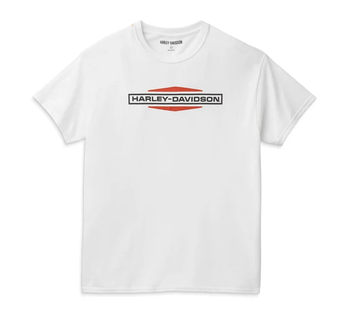 Men's Stacked Logo Tee - Bright White - 99126-22VM