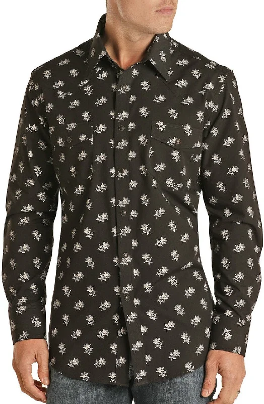 Panhandle Men's Vintage Floral Snap Shirt