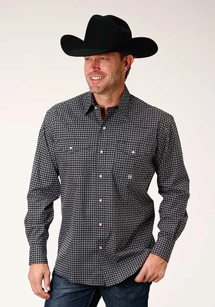 Roper Men's Amarillo Allover Print Shirt