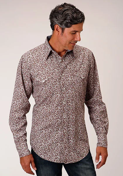 Roper Men's Frontier Floral Print Shirt