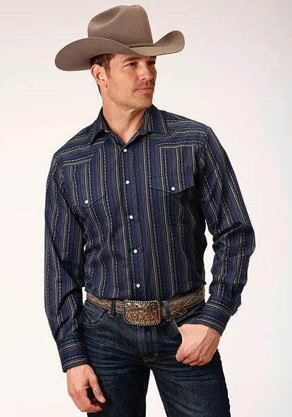 Roper Men's Striped Western Shirt