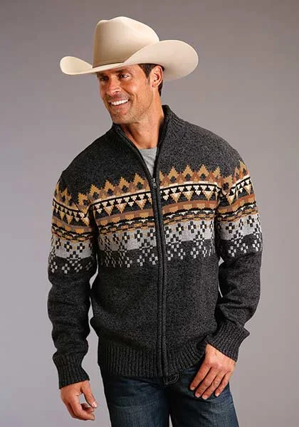 Stetson Men's Wool Blend Aztec Sweater