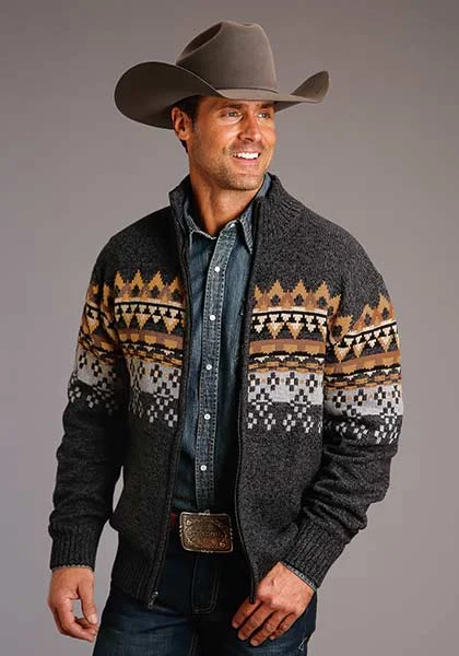 Stetson Men's Wool Blend Aztec Sweater