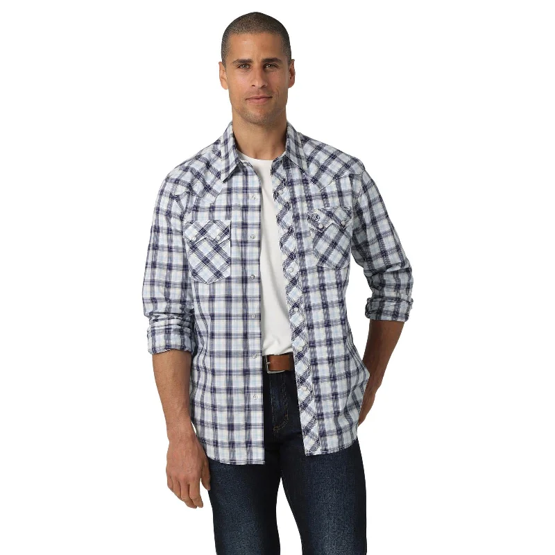 Wrangler Men's Plaid Retro Western Shirt