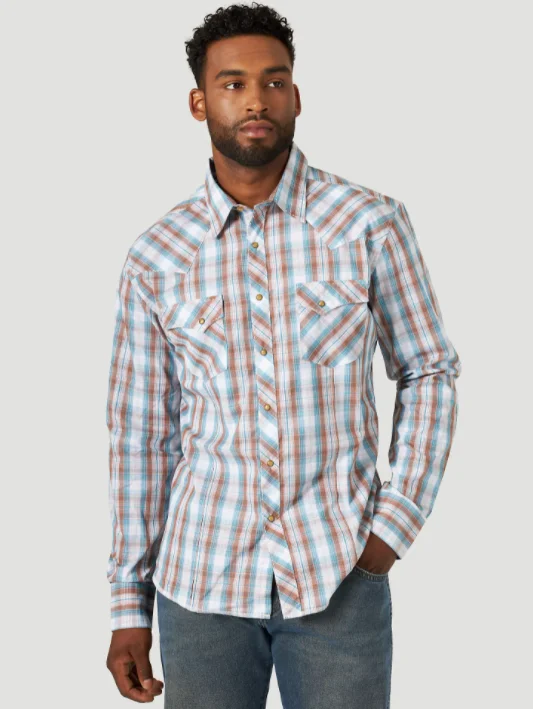 Wrangler Men's Plaid Western Shirt