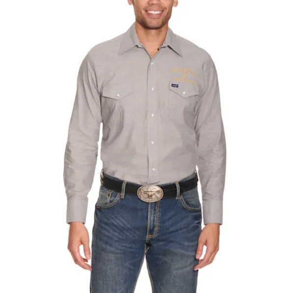 Wrangler Men's Yellowstone Chambray Shirt