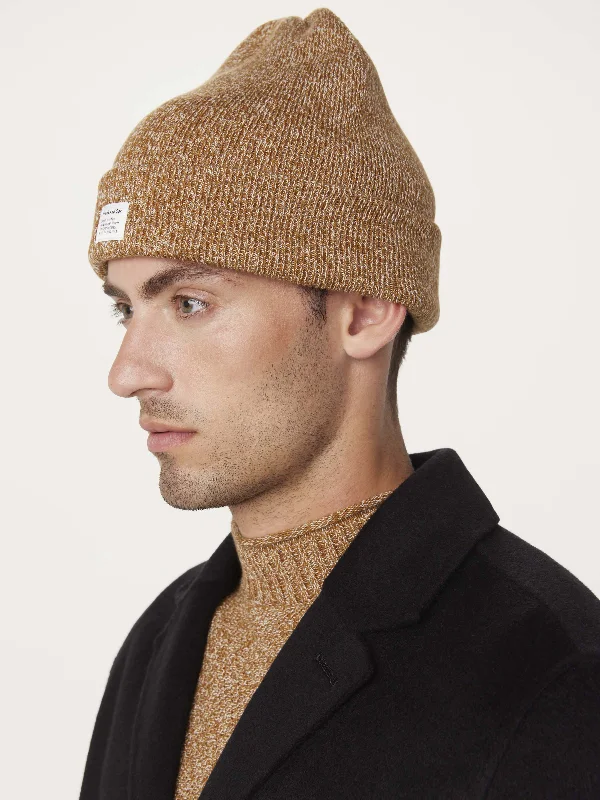 The Donegal Wool Beanie in Pumpkin Spice