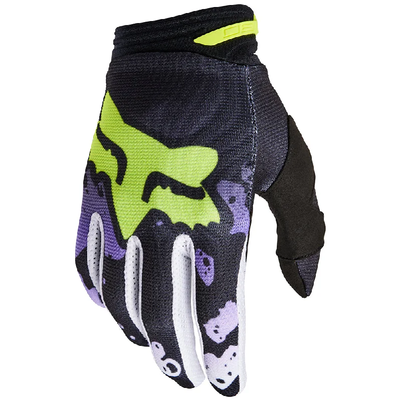 FOX 180 YOUTH GLOVES MORPHIC [BLACK/YELLOW]