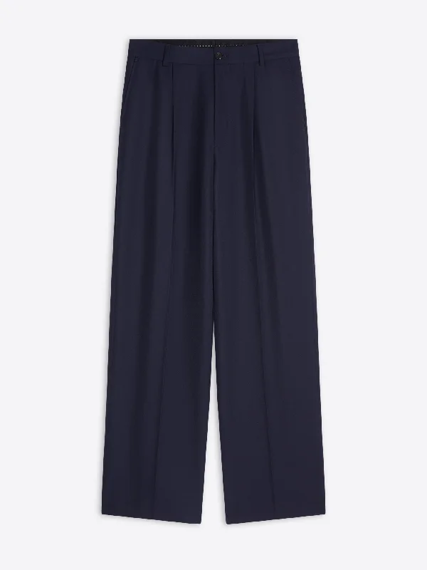 Wool flared pants