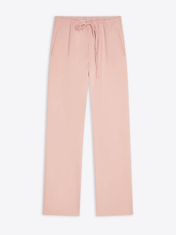 Wool satin pants