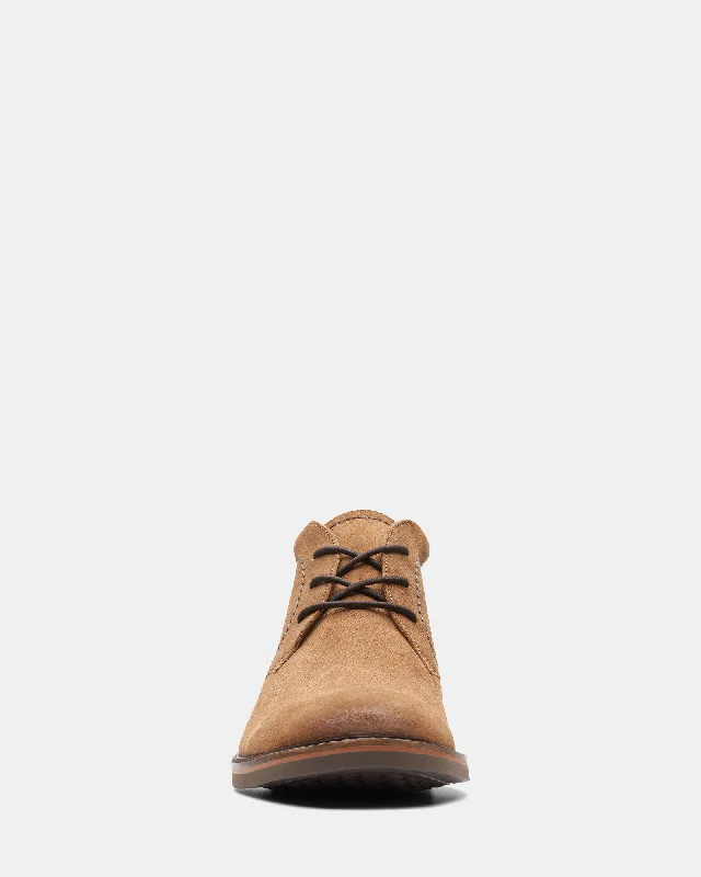 Atticus Lt Hi Cognac Suede