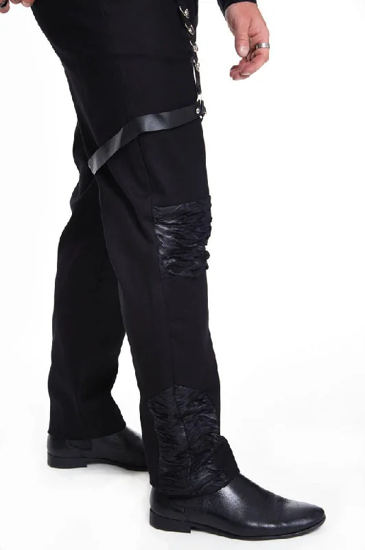 Black Trouser with Contrast Panels