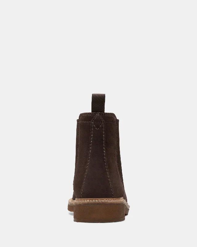 Clarkdale Easy Dark Brown Suede