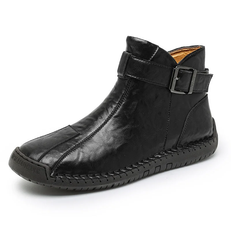 Cross-border Foreign Trade Hot Genuine Leather High-top Casual Men's Leather Boots