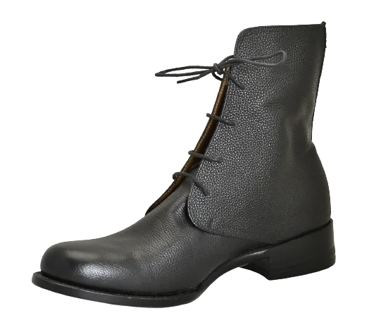 Derby Boot  |  Black pebble grain | Calf