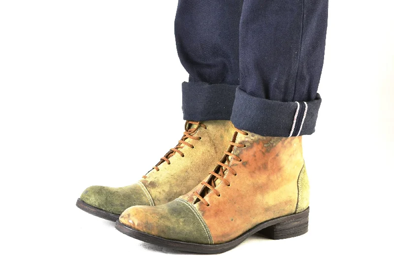 Fogey boot  |  Reverse olive cordovan