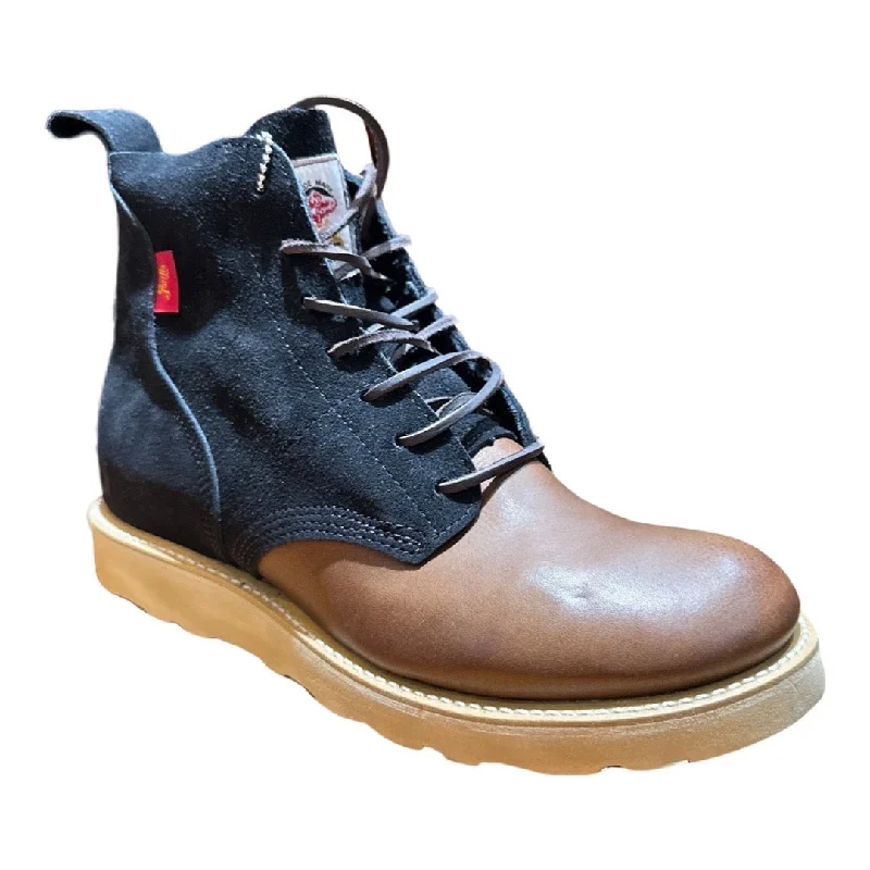 Gorilla USA Black Suede Chocolate Leather Chukka Boots