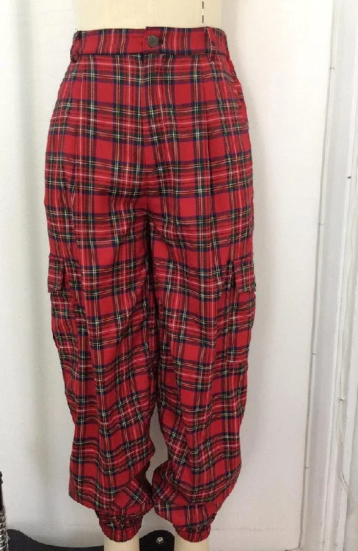 Gothic Tapered Tartan Trousers