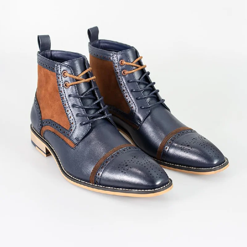 Navy/ Cognac / UK 6