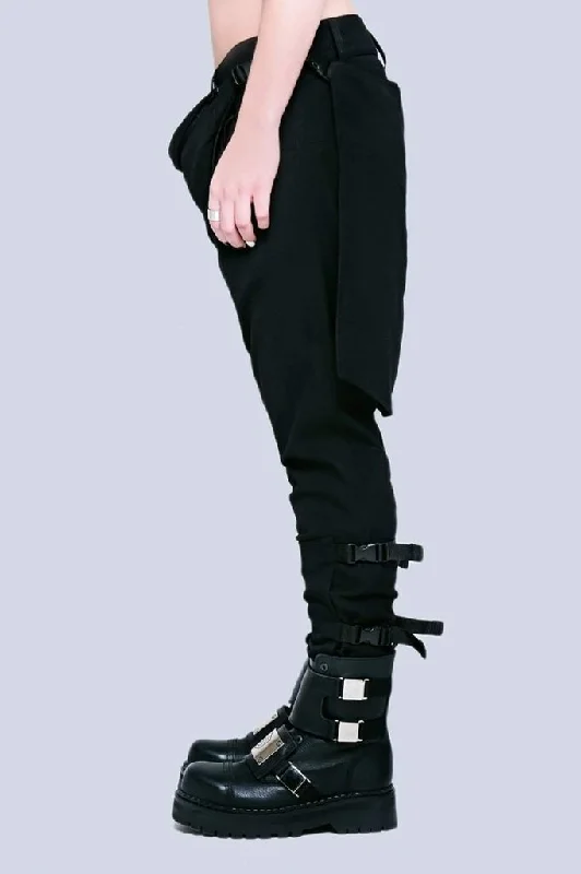 Long x Orphanage Black Clip Pants - Unisex