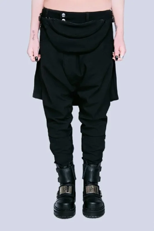 Long x Orphanage Black Clip Pants - Unisex