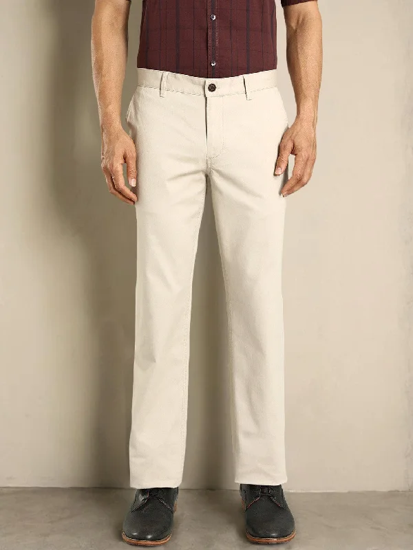 Men Kansas Fit Cotton Stretch Trouser