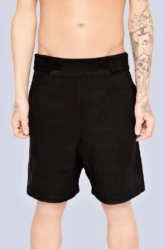 Plain Black Shorts - Unisex