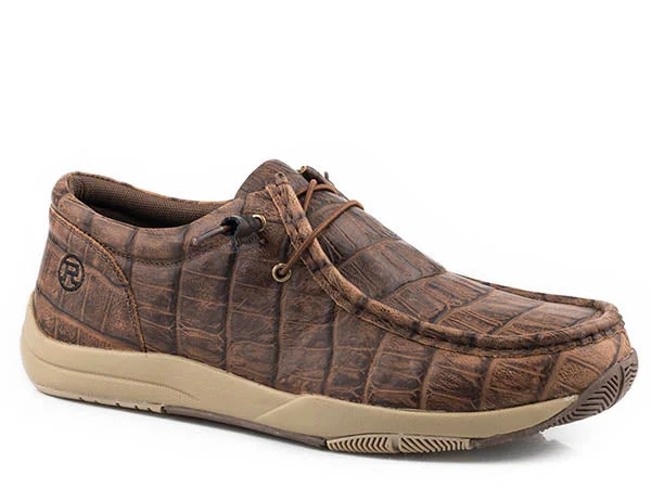 Roper Men's Embossed Caiman Leather Chukka