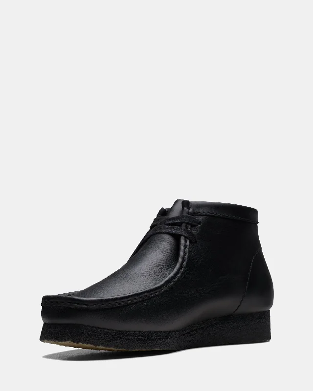 Wallabee Boot (M) Black Leather