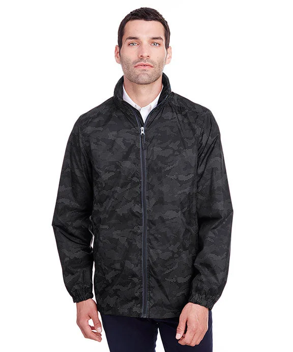 Women's hoodie with a kangaroo pocket and a pom - pom drawstring for added charm NE711 - North End Mens Rotate Reflective Jacket | Black/Carbon Women's hoodie with a kangaroo pocket and a pom - pom drawstring for added charm NE711 - North End Mens Rotate Reflective Jacket | Black/Carbon