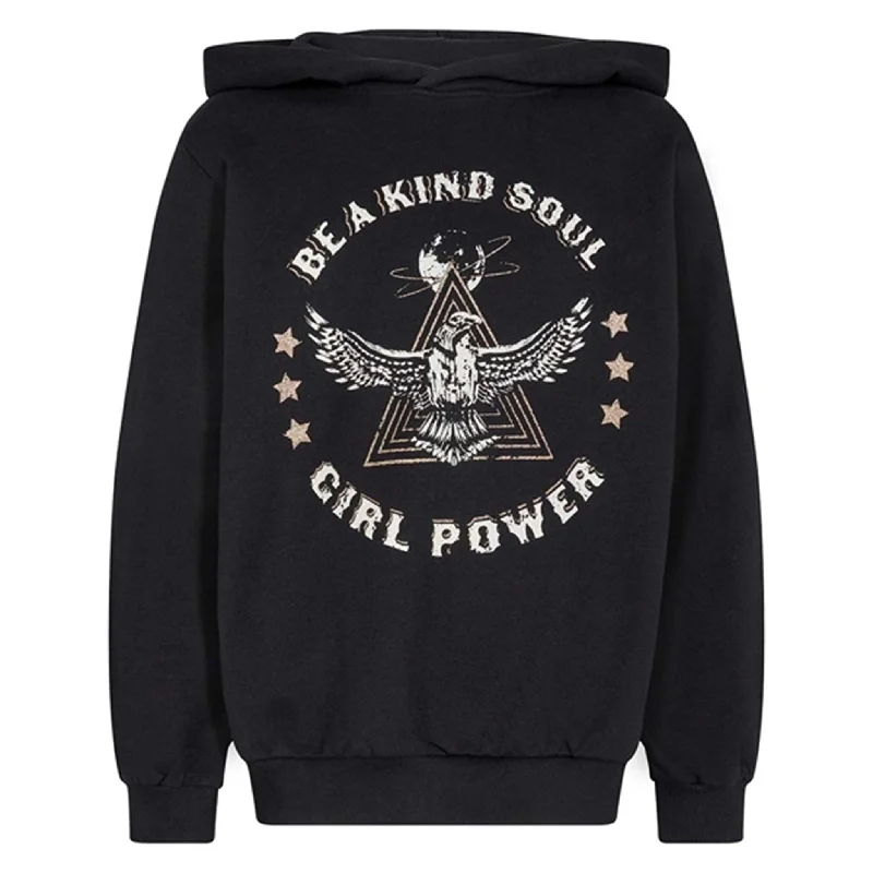 Women's crew - neck sweatshirt in a heather gray shade for a classic and versatile option Sofie Schnoor Black Simona Sweatshirt Women's crew - neck sweatshirt in a heather gray shade for a classic and versatile option Sofie Schnoor Black Simona Sweatshirt