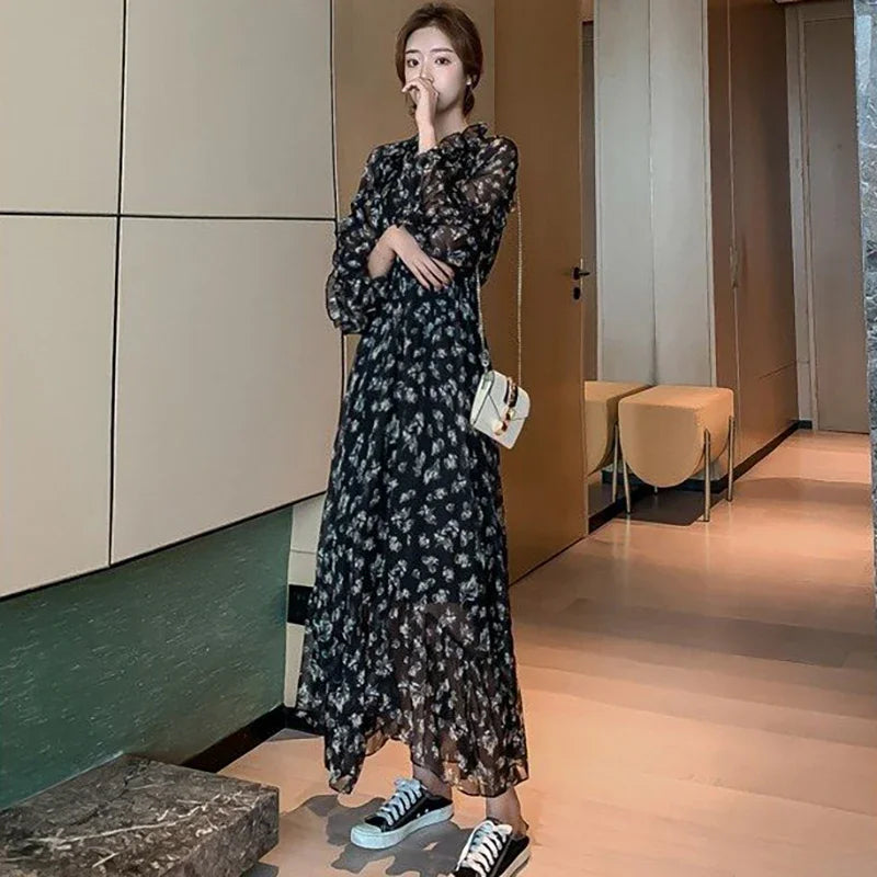 Toddler Casual Dresses in Soft Fabrics Amy Fashion - Summer Thin Floral Chiffon Lace Vintage Black Boho Dress Toddler Casual Dresses in Soft Fabrics Amy Fashion - Summer Thin Floral Chiffon Lace Vintage Black Boho Dress